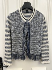 Giacca cardigan con frange jacquerate Pinko 