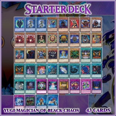 yugioh magician of black chaos deck YUGI MAGICIAN OF BLACK CHAOS STARTER DECK 43 Kuriboh Black Luster YuGiOh🔥