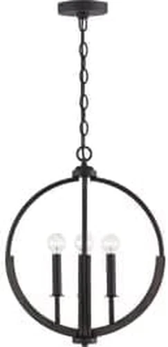 Clive Handcrafted Mango Wood 4-Light Farmhouse Pendant Ceiling Light - Picture 5 of 5