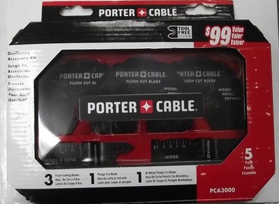 PORTER-CABLE PCA3000 5-Piece Oscillating Accessory Kit