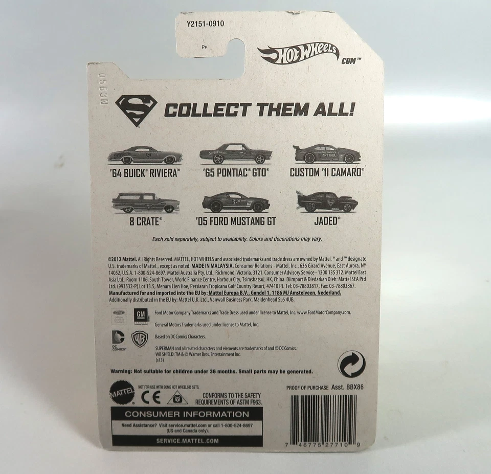 Hot Wheels 2013 Superman Series ‘64 Buick Rivera Limited Edition - Image 4 of 4