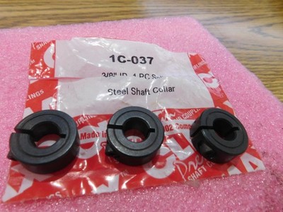 Lot of Climax Model: IC-037 Steel Shaft collar.  3/8'' ID.  Qty. 3.  NOS