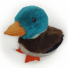 Duck Stuffed Animal Dakin 1977 Plush Mallard Duck 5 Inch Nutshell Filled