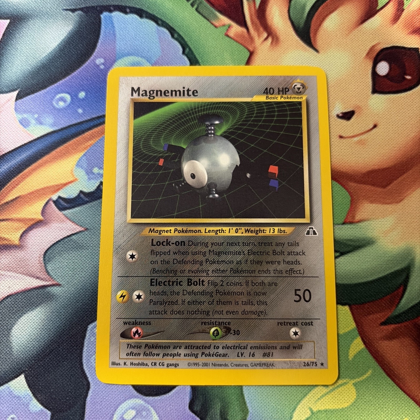 (LP) Magnemite 26/75 Neo Discovery Unlimited Pokemon TCG Card