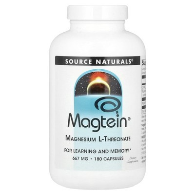 Source Naturals, Magtein , Magnesium-L-Threonat, 180 Kapseln