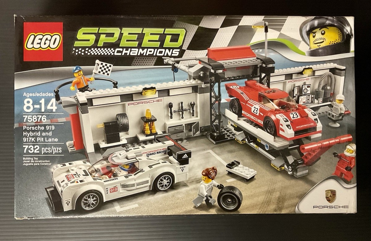 LEGO SPEED CHAMPIONS: Porsche 919 Hybrid and 917K Pit Lane (75876