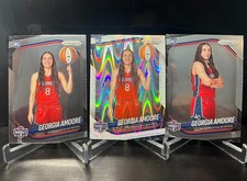 (3) 2025 Panini WNBA Prizm White Seismic Prizm Variation Georgia Amoore, Base