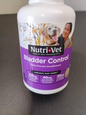 Nutri-Vet Bladder Control Incontinence Dog 90 Count Chewable Supplement 11/2026