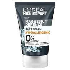 Loreal Men Hypoallergenic Face Wash 100ml Magnesium Mineral and Hyaluronic Acid