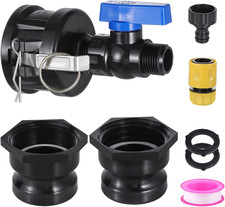 IBC Tote Hose Adapter, 2" Cam Lock Adapter for 275-330 Gallon IBC Tote Tank with