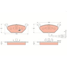 Satz Bremsbeläge Bremsklötze vorne für Audi A2 8Z0 A3 8L1 8P1 8PA | 24105987