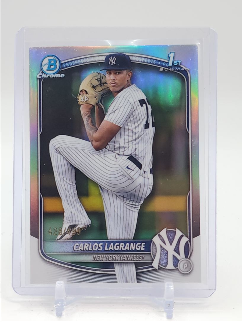CARLOS LAGRANGE 2025 BOWMAN CHROME 1ST BASEBALL REFRACTOR /499 Q4060