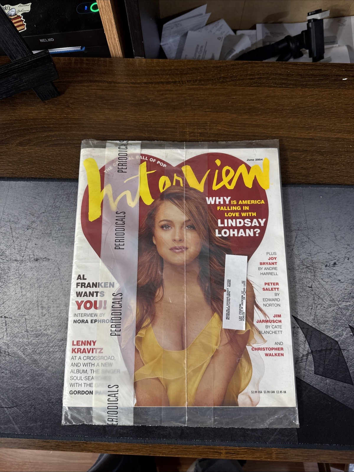 Lindsay Lohan Lenny Kravitz Interview Magazine June 2004 Sealed No Label