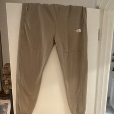 The North Face Men’s Beige Jogger Trousers Size L Polyester Drawstring Pockets