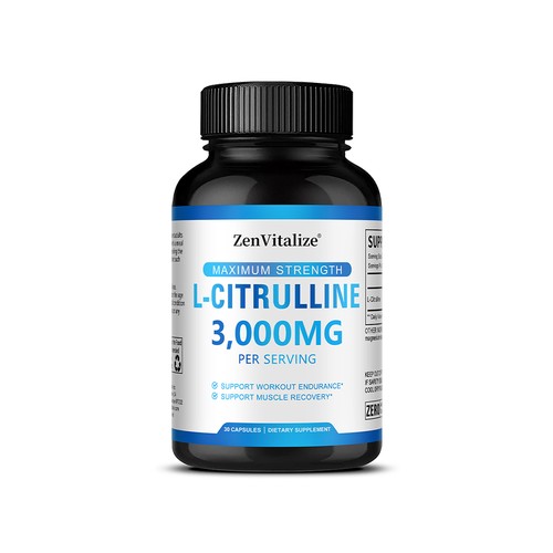 L-Citrulline 3000mg, 30/60/120 Capsules - Gluten Free & Non-GMO - Bild 8 von 10