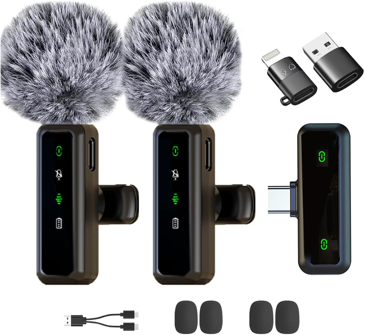 Wireless Lavalier Microphone for Iphone, Android, Ipad, Lavalier Microphone for