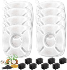 16 Pcs Cat Water Fountain Replacement Filters, 8 Pack Pet Fountain Filters 8 Pac