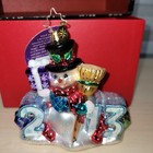 Christopher Radko 2013 Heres to the Year Snowman NEW Rare 1016678 — photo 1