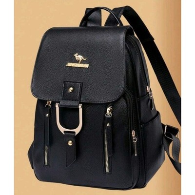 Backpack Purse for Women Girls Shoulder Travel Multi pockets Fashion PU Leather
