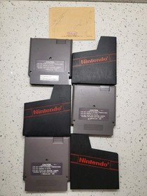 Lot of 3 Game Cartridges for the NES! Little Mermaid, QBert & Faxanadu w/ Manual