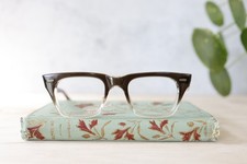 Vintage safety Eyeglasses 1960's NOS 44-20 two tone new old stock