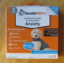 ThunderShirt for Dogs Small Heather Gray Classic Dog Anxiety Relief Calming Vest