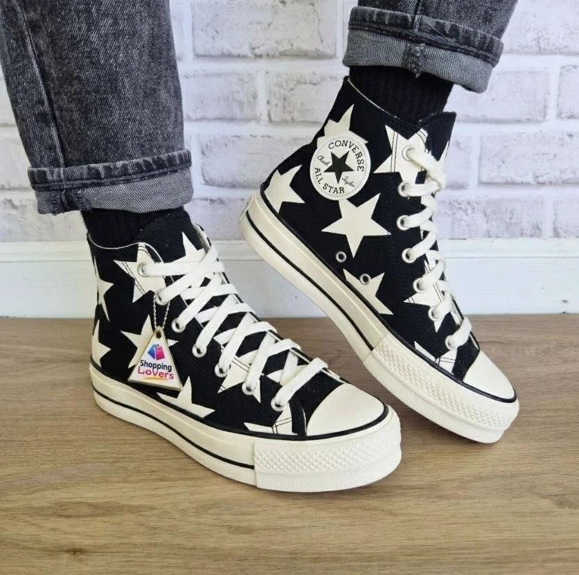Converse Chuck Taylor All Star High Large Stars W for sale | eBay