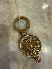 Unique, vintage pocket magnifying glass, 3" x 2"