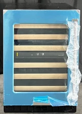 KitchenAid KUWL214KSB 24 Inch Undercounter Wine Cellar with Wood-Front Racks,