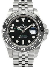 ROLEX GMTMaster2 Gray x Black Bezel 126710GRNR 40mm Black Gray Box Card #T011