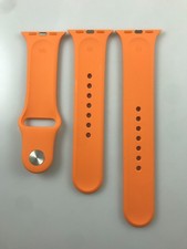 Cinturino sportivo originale Apple Watch serie 9 8 7 SE 6 5 41mm 40mm 38MM arancione brillante