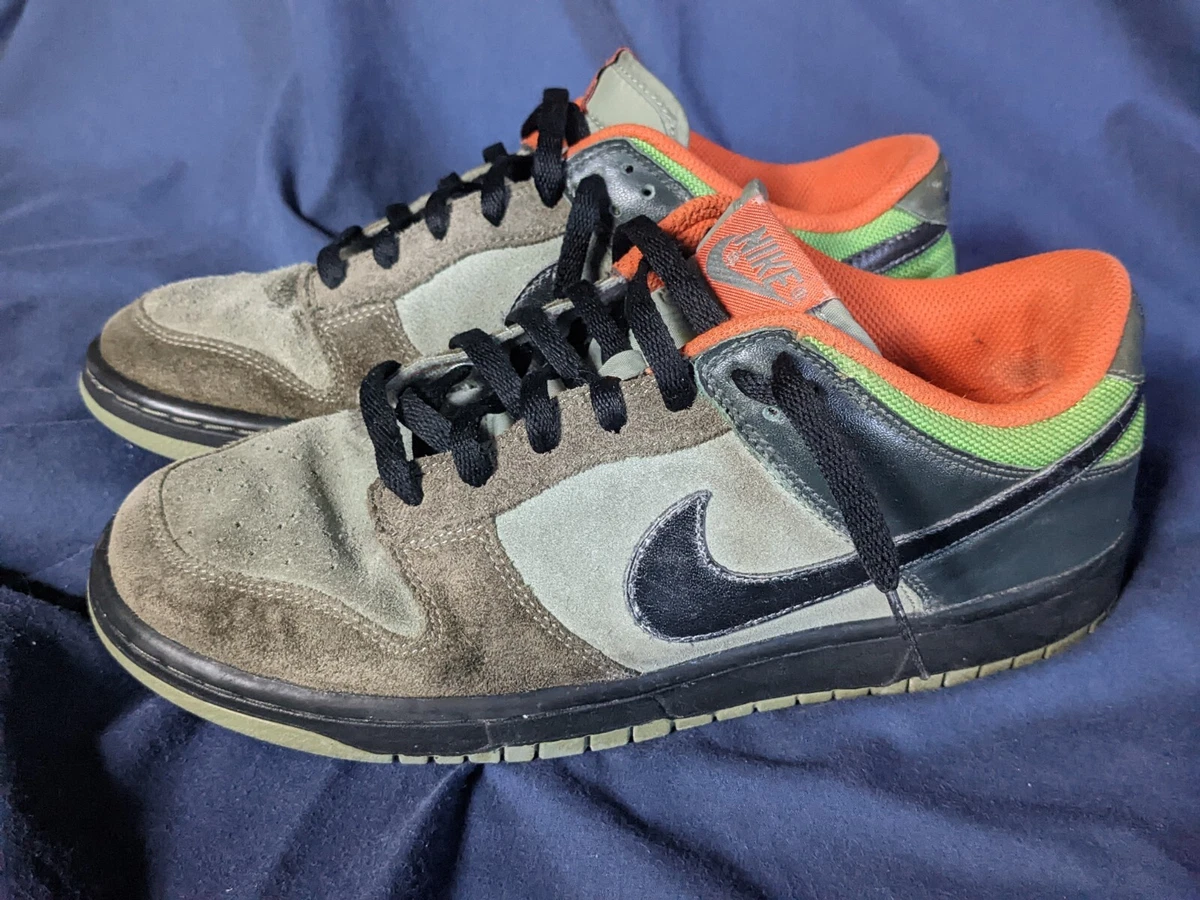 Size 9 Nike Dunk Low CL Green Suede Adventure Park Rare CW