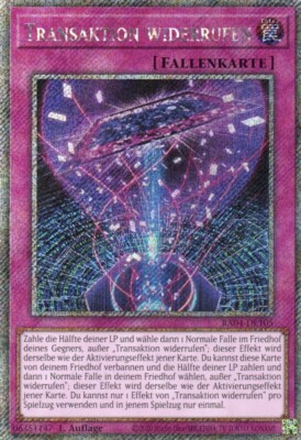yugioh transaction revoked RA04-EN105 Platinum Secret Rare 1EDITION GERMAN