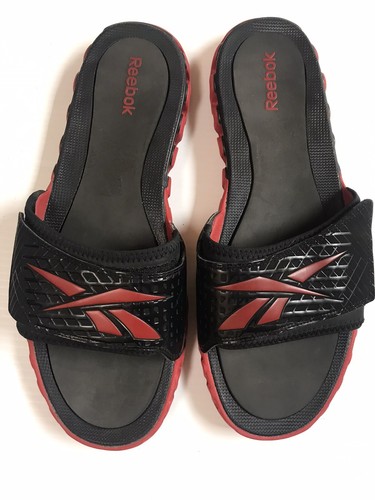 Red Adjustable Slide Sandals Size 