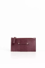 Trussardi Elegant Soft Leather Card Holder In Rich Brown