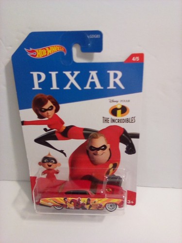 2X Hot Wheels Character Cars Disney Pixar Monsters Inc. + The Incredibles Sealed - Picture 4 of 5