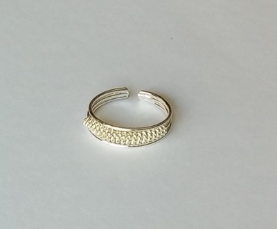 .925 Sterling Silver Adjustable Braid Rope Design Toe Ring New | eBay