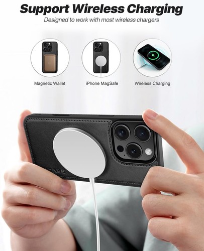 OCASE per iPhone 16 Pro Max Custodia, Custodia a Portafoglio Staccabile 2 in 1 in Pelle PU con - Foto 6 di 9
