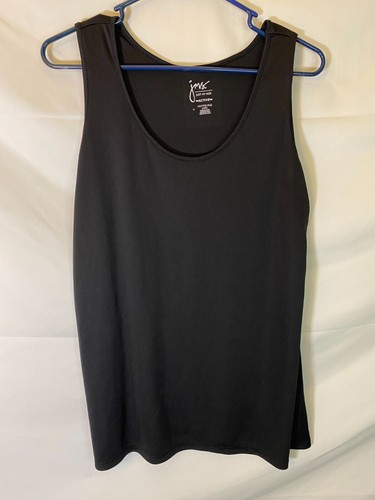JMS ACTIVE WOMENS PLUS SIZE 1X 16W BLACK TANK TOP SHIRT SLEEVELESS