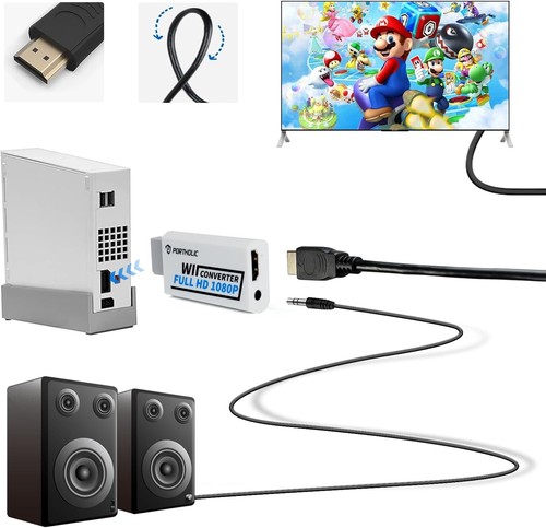 Wii to HDMI 1080P Converter - Easy Connect with Audio Jack for Ultimate Gaming - Picture 9 of 13