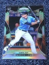Brandon Lowe 2019 Donruss Prizm Baseball - COSMIC HAZE RC #64 - Tampa Bay Rays