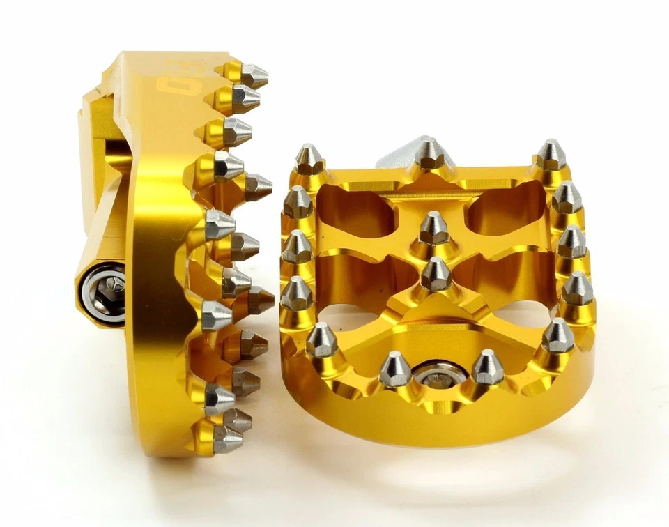 Combo de estriberas y palanca de cambios Flo Motorsports Harley Davidson DORADAS Foto 2 de 4