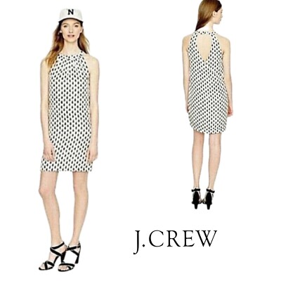 NEW J Crew Tulip Print Halter Neck Dress size 2 | eBay