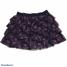 1989 Place Girls Skirt Size LG-10/12 Layered Floral