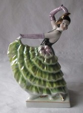 eleganter Rauchverzehrer Flamenco T&auml;nzerin Art Deco um 1930 (101211)