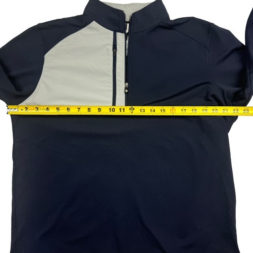 Foot Joy FJ Men's Performance 1/4 Zip Pullover Jacket Navy Blue • Medium - Picture 5 of 8