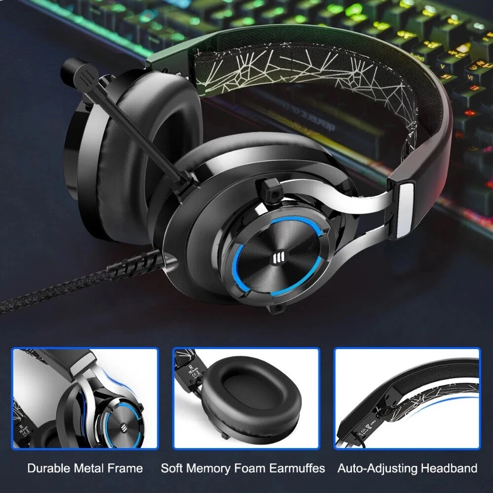 EKSA E3000 Gaming Headset with RGB light - Image 4 of 4