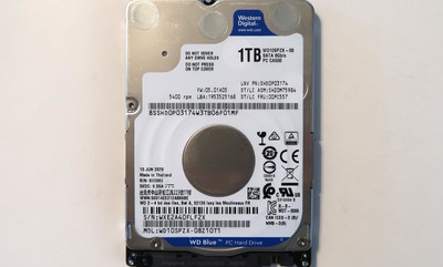 Western Digital WD10SPZX-08Z10T1 (WXE2) SH20M75984 2.5'' Sata 15JUN2020 Thailand