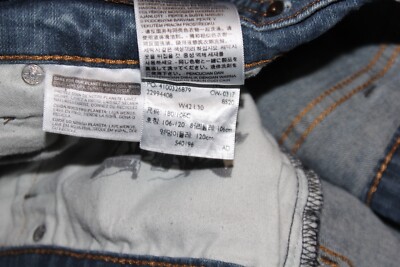 Levis 541 Mens Jeans Blue Size 42x30 Athletic Fit Denim Cotton