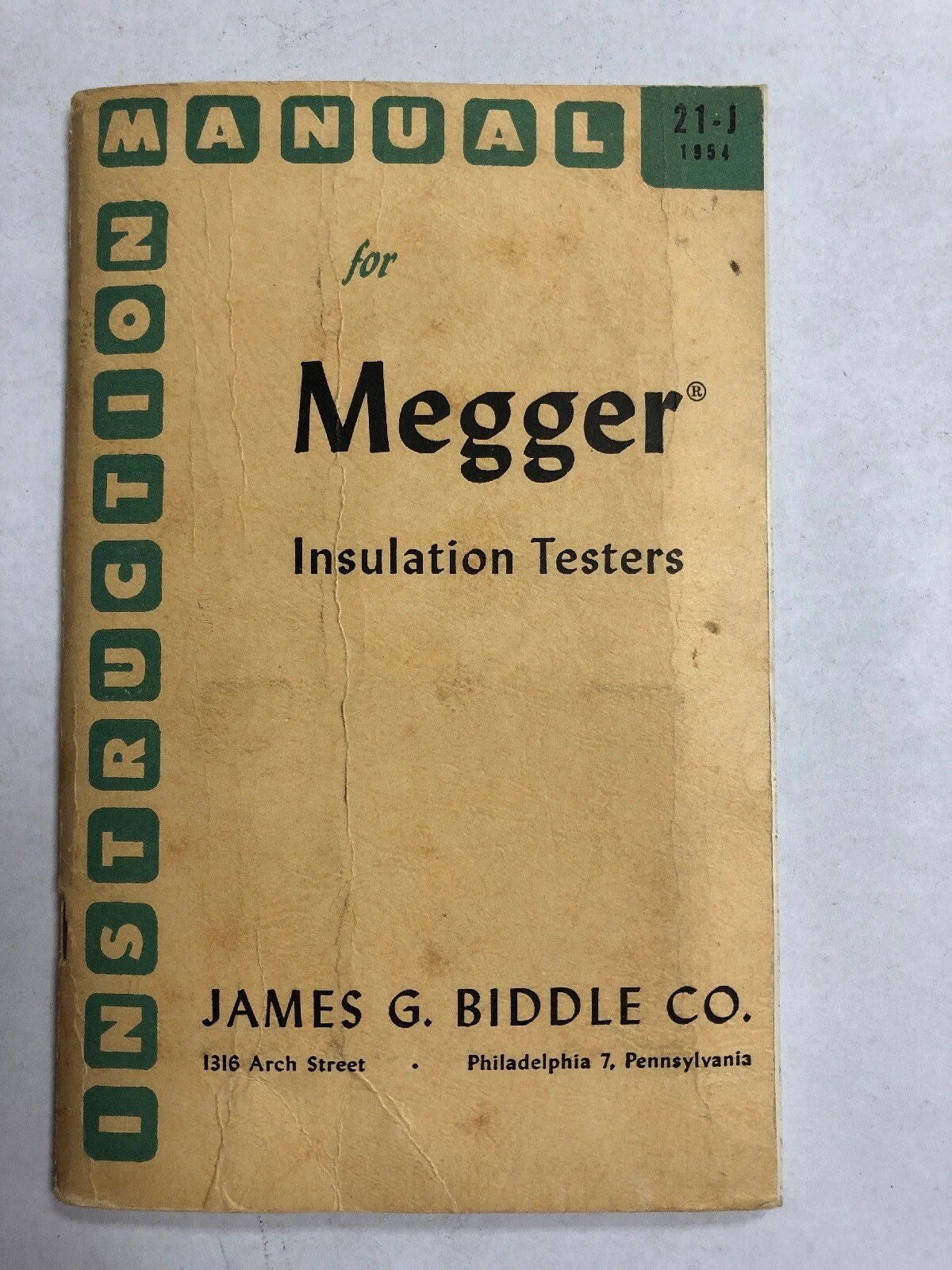 Magger Insulation Testers Instruction Manual Fifth Edition 1954 Original